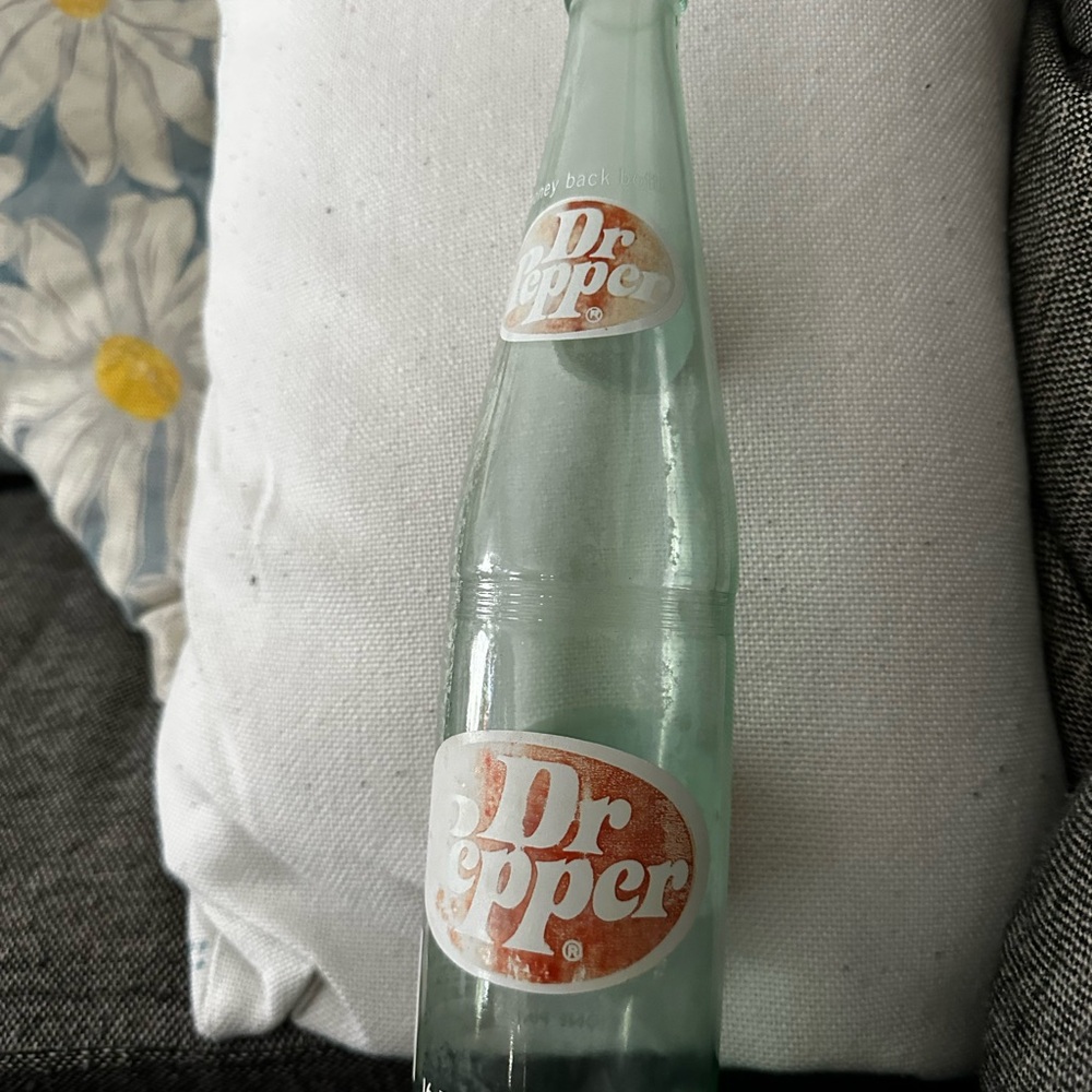 Dr Pepper Vintage Glass Bottle